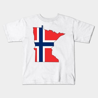 Minnesota Norwegian Herritage Kids T-Shirt